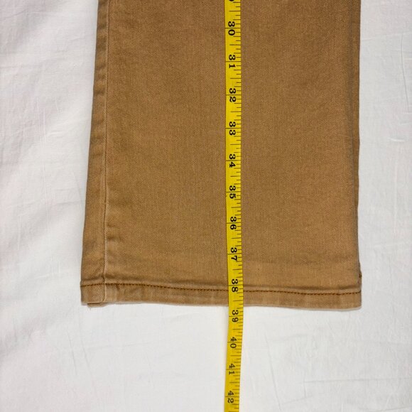 CJ Jeans Tan Bootcut Embroidered Floral Jeans - Size 7 - Picture 8 of 10